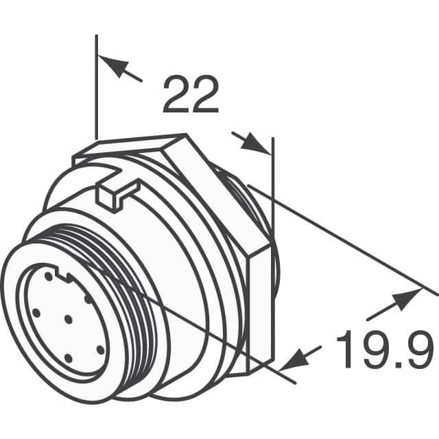 PX0412/08P Bulgin  Rundsteckverbindergehäuse